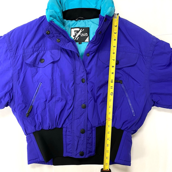 Tyrolia Ski Jacket Women 10 Snow Skiwear Purple with Back Design - Picture 11 of 13